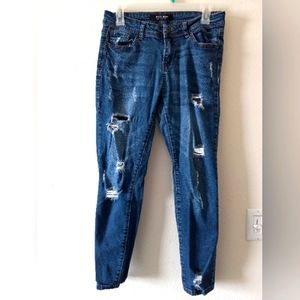 Wax Jeans Ripped Rockstar Jeans